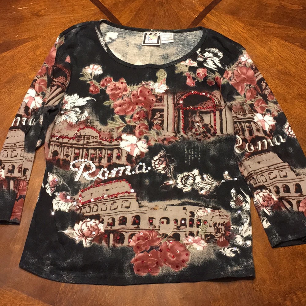 Sequin Embellished Roma Top